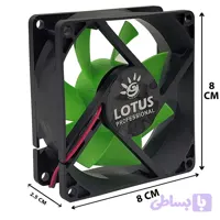 فن کیس لوتوس مدل 7 پر 8cm*8cm سبز