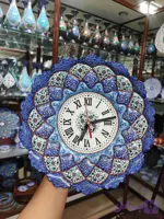 ساعت دیواری میناکاری روی مس سایز۳۰
