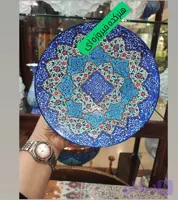 بشقاب میناکاری روی مس سایز۲۰