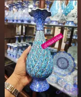 گلدان میناکاری روی مس سایز۲۵کد۳۳۰