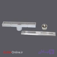 کفشور ۳۰ سانتی پلاستیکی طرح خطی با درپوش استیل