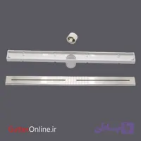 کفشور خطی تمام استیل ۶۰ سانتی با درپوش خطی