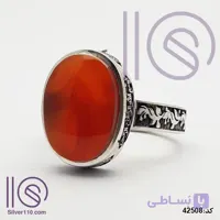 انگشتر نقره دستساز عقیق یمنی کد 42508