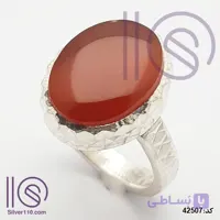 انگشتر نقره دستساز عقیق یمنی کد 42507