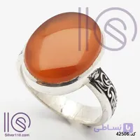 انگشتر نقره دستساز عقیق یمنی کد 42506