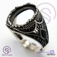 رکاب انگشتر نقره مردانه مدل دماوند کد 62734