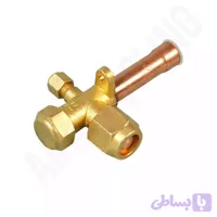 شیر سرویس اسپیلت 1/2 صاف 180 درجه | ابزار و قطعات برودتی