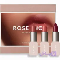 پک ۳ تایی رژ لب ساتن رز اینک | ROSE INC THE SATIN LIP TRIO