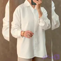 شومیز سفید ساده