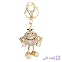 آویز کیف فانتزی زنانه مدل فرشته مرواریدی و قلب نگین دار