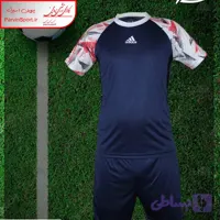 ست بلوز شورت ورزشی طرح آدیداس رنگ سرمه ای
