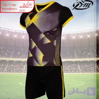 ست بلوز شورت ورزشی طرح والیبال رنگ مشکی