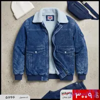 کاپشن مردانه جین سایز: L، XL، XXL، XXXL، 4XL کت لی داخل خر جدید
