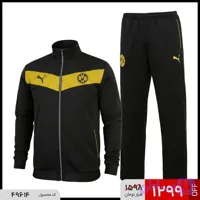 ست مردانه سویشرت و شلوار Puma مشکی مدل 49614