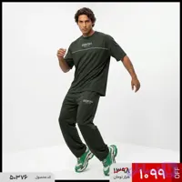 ست مردانه تیشرت باکسی و شلوار مدل 50376