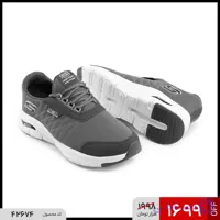 کفش مردانه اسپرت بافت طوسی Skechers مدل 42674