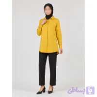 شومیز مانتویی لیمویی