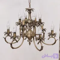 لوستر زیر برگی دوبل برنز صنایع لوستر نصیری