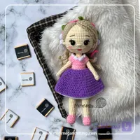 عروسک راپونزل بافتنی و دستباف | شخصیت محبوب دیزنی