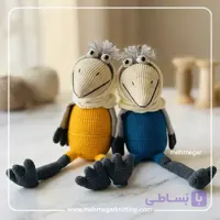 عروسک بافتنی کلاغ برنامه مهمونی
