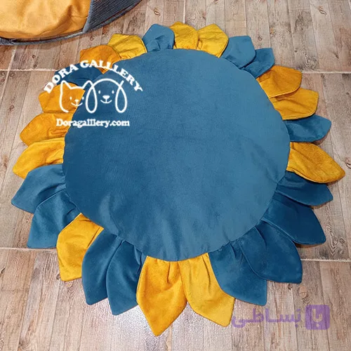 مَت (جای خواب) آفتابگردون سگ و گربه زرد آبی
