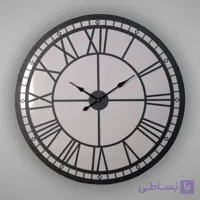 ساعت دیواری مدل یونانی — طراحی کلاسیک + LED با آداپتور + قابل سفارش رنگ و سایز