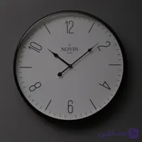 ساعت دیواری مینیمال مدل دنیز — قاب فلزی + شیشه محافظ + قابل سفارش رنگ و سایز