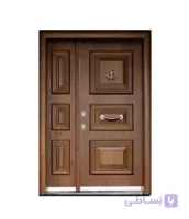 درب ضد سرقت یک و نیم لنگه سه قاب ترک