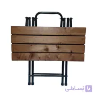 میز تاشو سفری مدل چوبی کتابی سایز 60