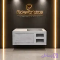 کابینت روشویی تمام سرامیک مدل 1105؛ طراحی یکپارچه و مدرن