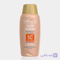 لوسیون واتر ژل ضد آفتاب رنگی کالر نیوژن سولاریس Solaris Color Newgen water Gel SPF50 Sunscreen Lotion 75ml