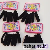 کش مو حوله‌ای مشکی (بسته 6 عددی) - بهاره جوهرزاده