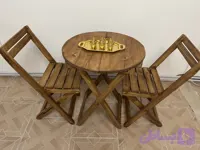 میز و صندلی تاشو گرد قطر 60