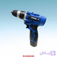 دریل شارژی 12 ولت با لوازم ویوارکس مدل VR1210V-IBL