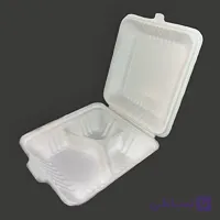 ظرف سه خانه دربدار آملون 50 عددی