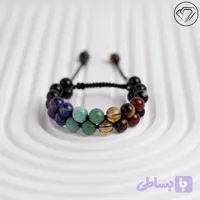 دستبند دو ردیفه هفت چاکرا مدل GA-2427