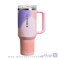 تراول ماگ استنلی مدل Quencher ProTour Flip Straw ظرفیت ۱.۱۸ لیتر (رنگ Rose Petal Motion)(اورجینال)