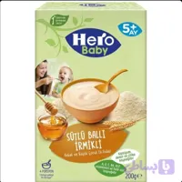 غذای کمکی هرو بیبی گندم با عسل و شیر200 گرمHero Baby Sütlü Ballı İrmikli(تاریخ دار و اصل)