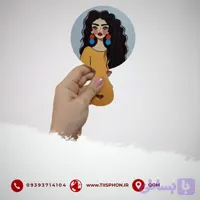 آینه چوبی طرح دخترانه مدل 427