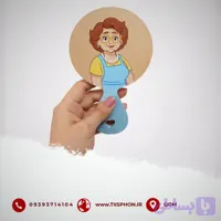 آینه چوبی طرح دخترانه مدل 431
