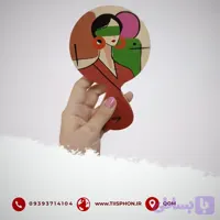 آینه چوبی طرح دخترانه مدل 432