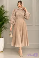 پیراهن پلیسه بالا تنه گیپور آوا