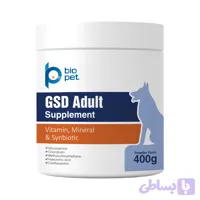 مکمل سگ ژرمن شپرد بالغ بایو پت مدل GSD Adult وزن 400 گرم