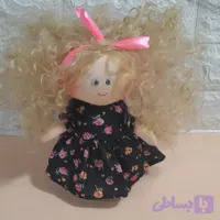 عروسک فندق موی فر با لباس تیره