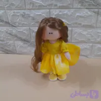 عروسک روسی تم زرد 25 سانت