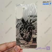 قاب گوشی سامسونگ گلکسی S21 FE (کاور IMD براش طرح آناتومی قلب Silver)