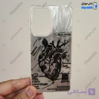 قاب گوشی سامسونگ گلکسی S23 FE (کاور IMD براش طرح آناتومی قلب Silver)