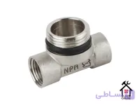 سه‌راهی توپیچ و روپیچ رزوه‌ای نیوپایپ (NiuePipe) – اتصال برنجی ترکیبی ماده و نر با استاندارد جهانی | مناسب برای لوله‌های پنج‌لایه تلفیقی در سیستم‌های گرمایشی، سرمایشی و آب مصرفی | فشار کاری ۱۰ بار
