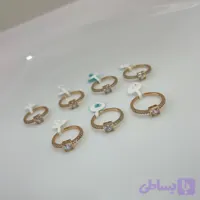 انگشتر تک نگین ژوپینگ (کد 402ML)