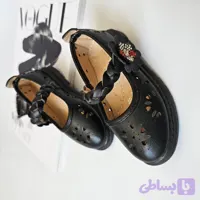 کفش گلدار بغل نگین بچگانه دخترانه